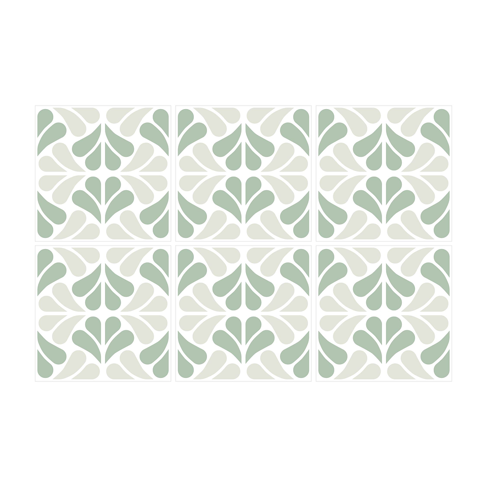 Set Baldosas Adhesivas / Splash Mint 1