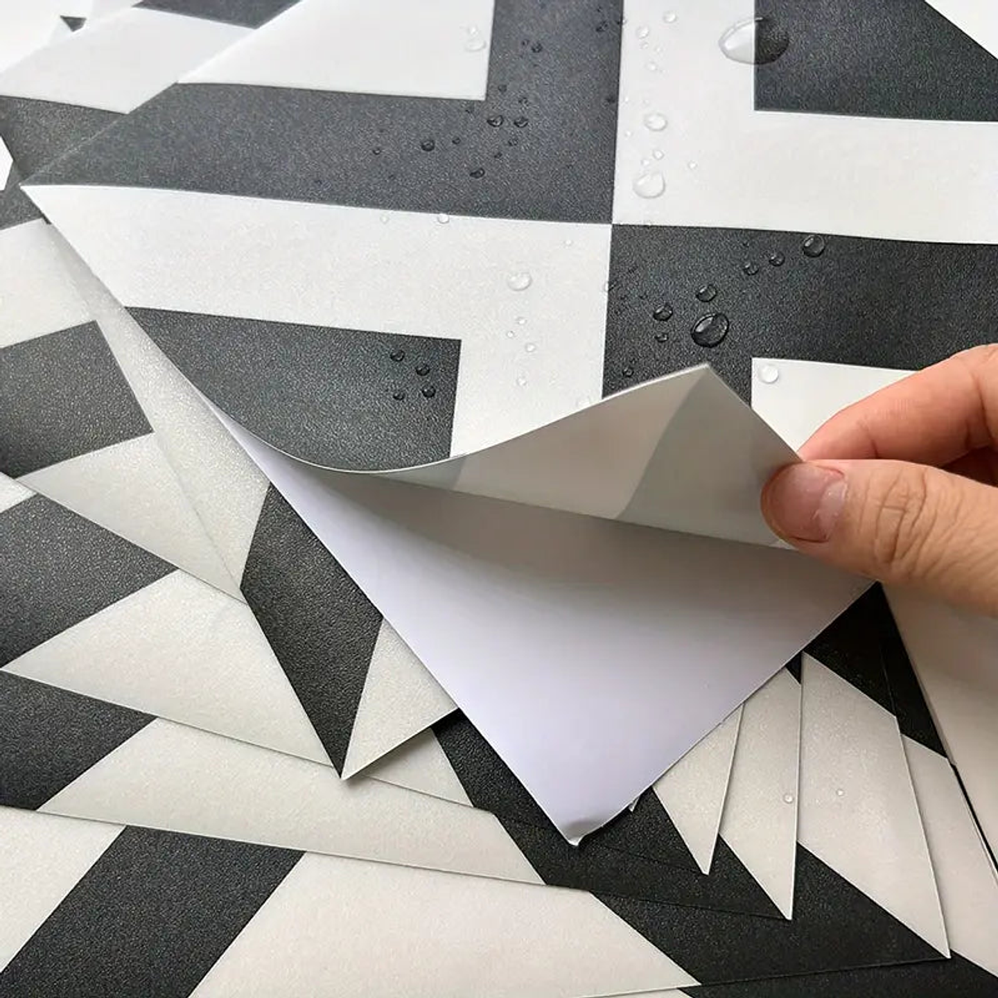 Set Baldosas Adhesivas / Black & White 4