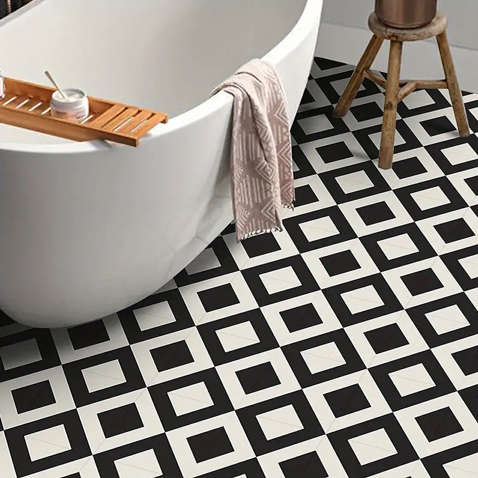 Set Baldosas Adhesivas / Black & White 6