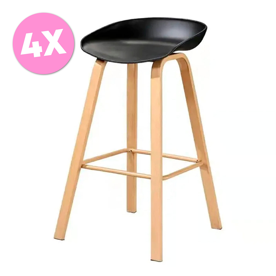 Pack 4 Taburetes Nórdica (Kl) 1