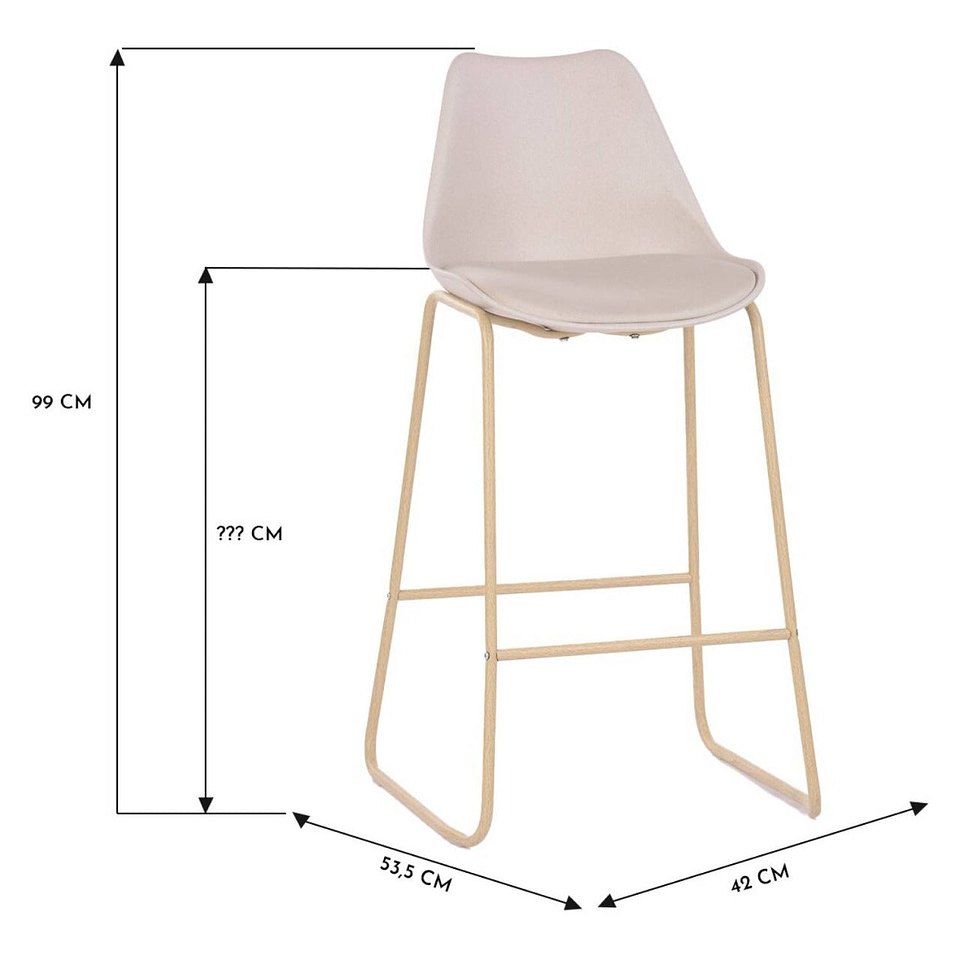 Pack 2 Sillas Bar Hamburg 4