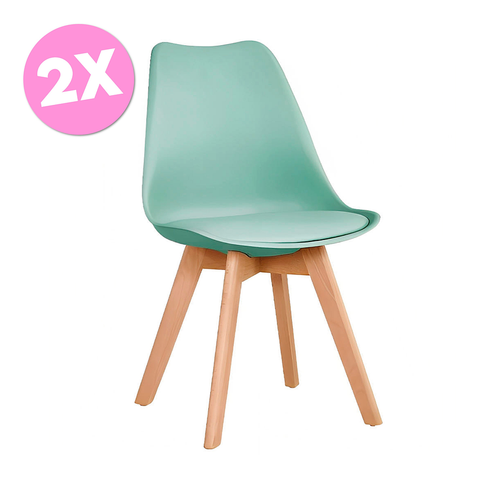 Pack 2 Sillas Tulip Acolchada (Kl) 1