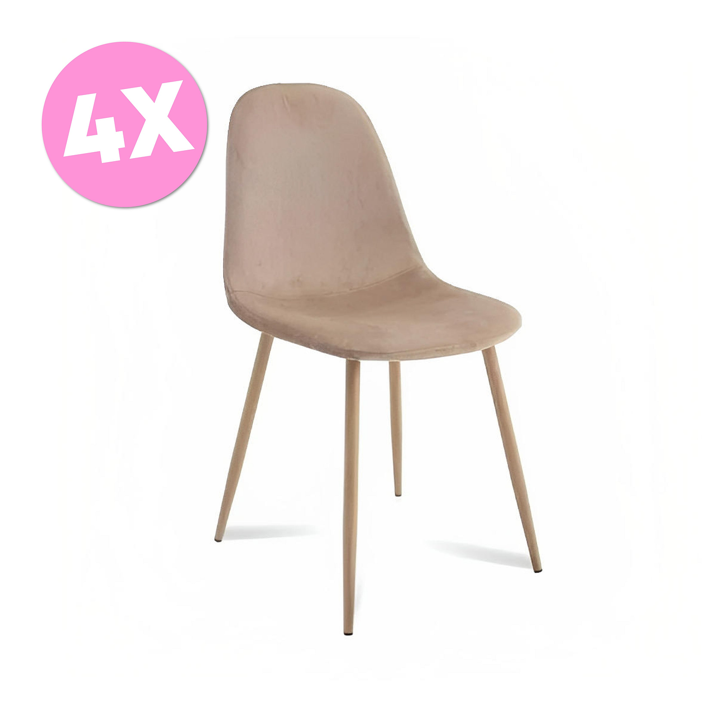 Pack 4 Sillas Spoon Velvet (Kl) 1
