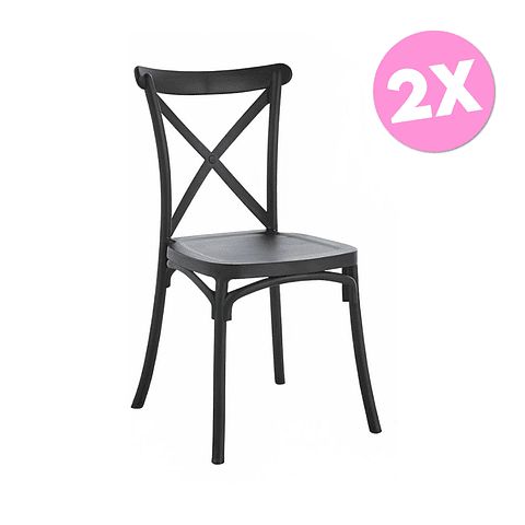 Pack 2 Sillas Crossback (Kl)