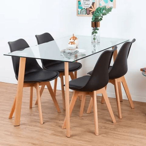 Pack 4 Sillas Tulip Acolchada (Kl)