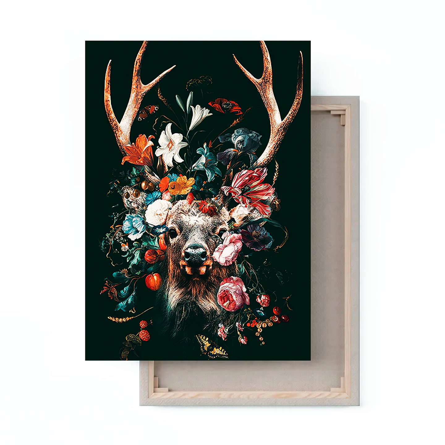 Cuadro Canvas / Floral Animal - Deer 1