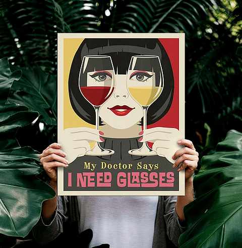 Cuadro Canvas / I Need Glasses