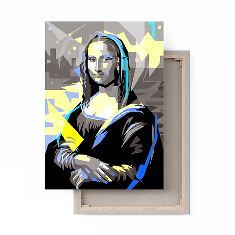 Cuadro Canvas / Mona Lisa Grey Blue