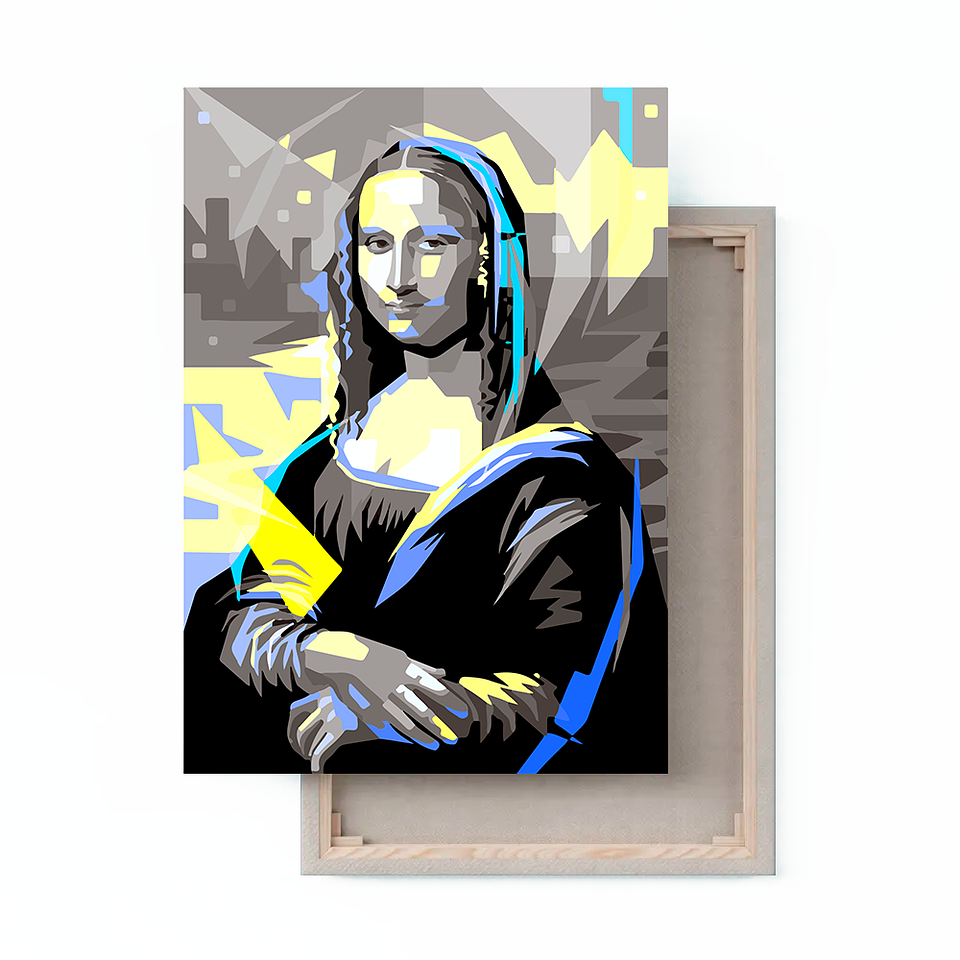 Cuadro Canvas / Mona Lisa Grey Blue 1
