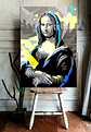 Cuadro Canvas / Mona Lisa Grey Blue - Miniatura 2