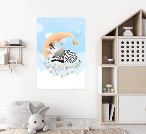 Cuadro Canvas / Zebra Sky ll