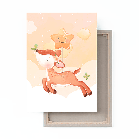 Cuadro Canvas / Deer Sky l