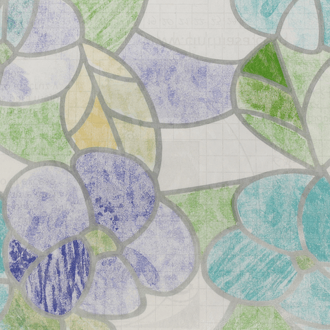 Pack 3 Rollos Vinílo Adhesivo / Flores Celestes / 28543