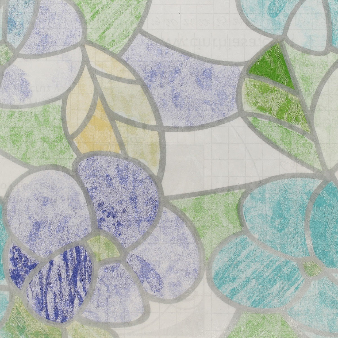 Pack 3 Rollos Vinílo Adhesivo / Flores Celestes / 28543 1