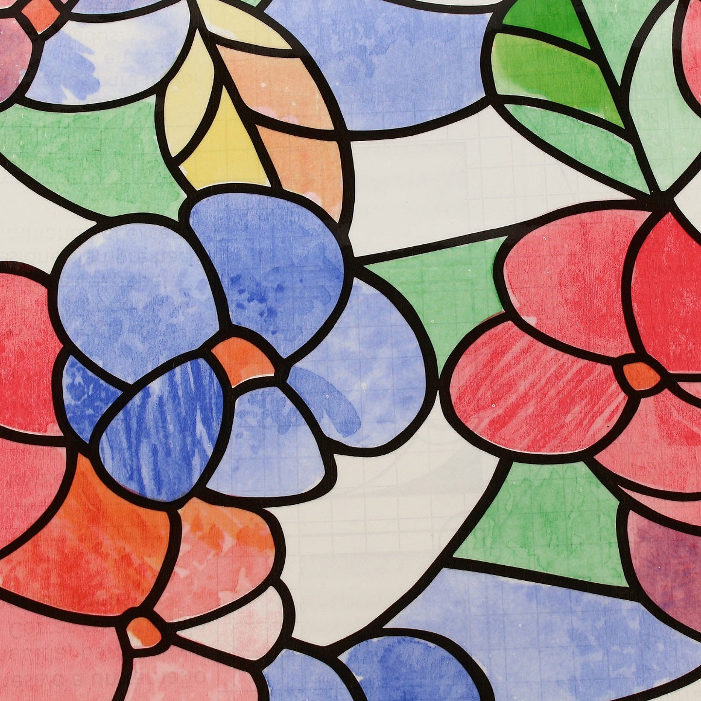 Pack 3 Rollos Vinílo Adhesivo / Flores Rojas / 29011 1