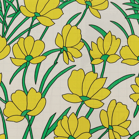 Pack 3 Rollos Vinílo Adhesivo / Flores Verdes / 29259