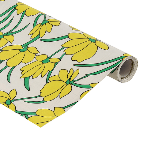 Pack 3 Rollos Vinílo Adhesivo / Flores Verdes / 29259