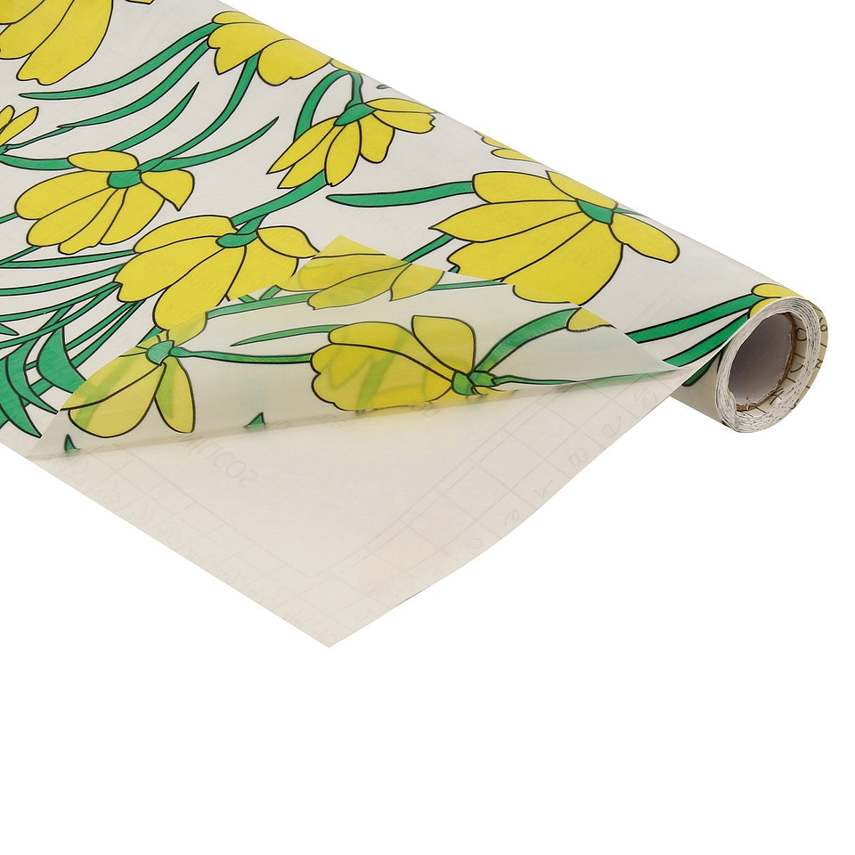 Pack 3 Rollos Vinílo Adhesivo / Flores Verdes / 29259 3