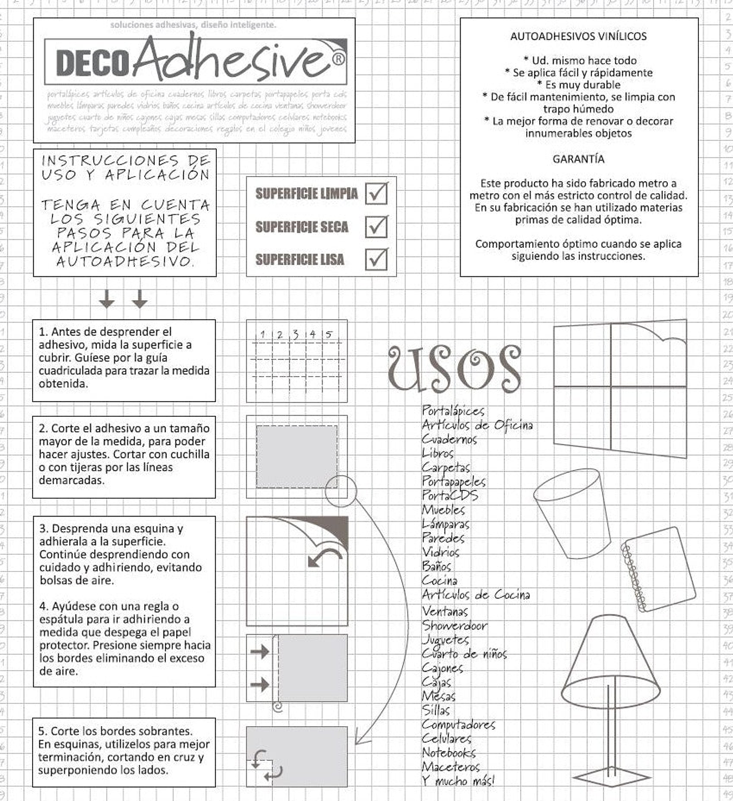 Pack 3 Rollos Vinílo Adhesivo / Madera / 23125 5