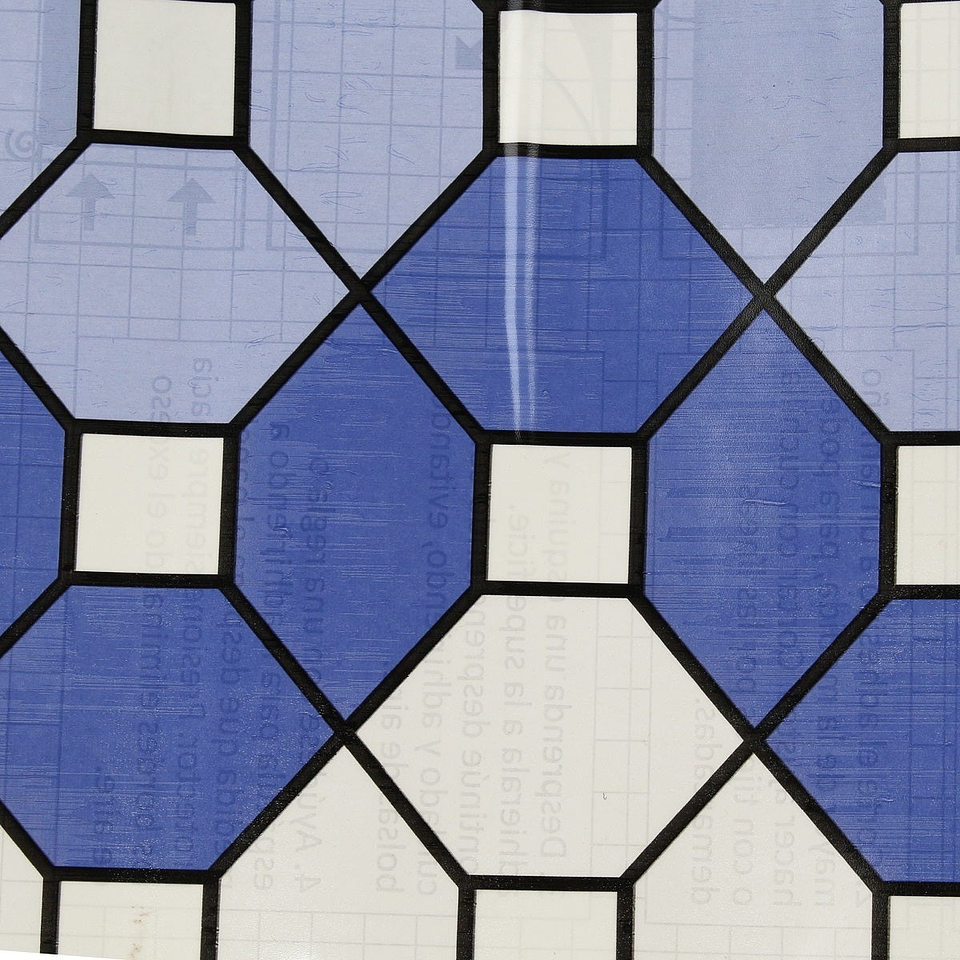 Set de 12 Rollos de Vinílo Adhesivo / Rombos Azules / 28023 1