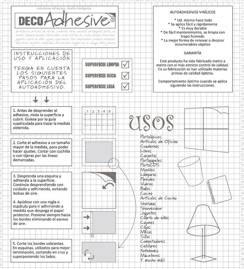 Pack 3 Rollos Vinílo Adhesivo / Ondas / 29023 2