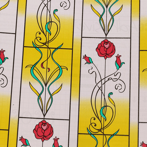 Set de 12 Rollos de Vinílo Adhesivo / Amarillo Flor / 28029