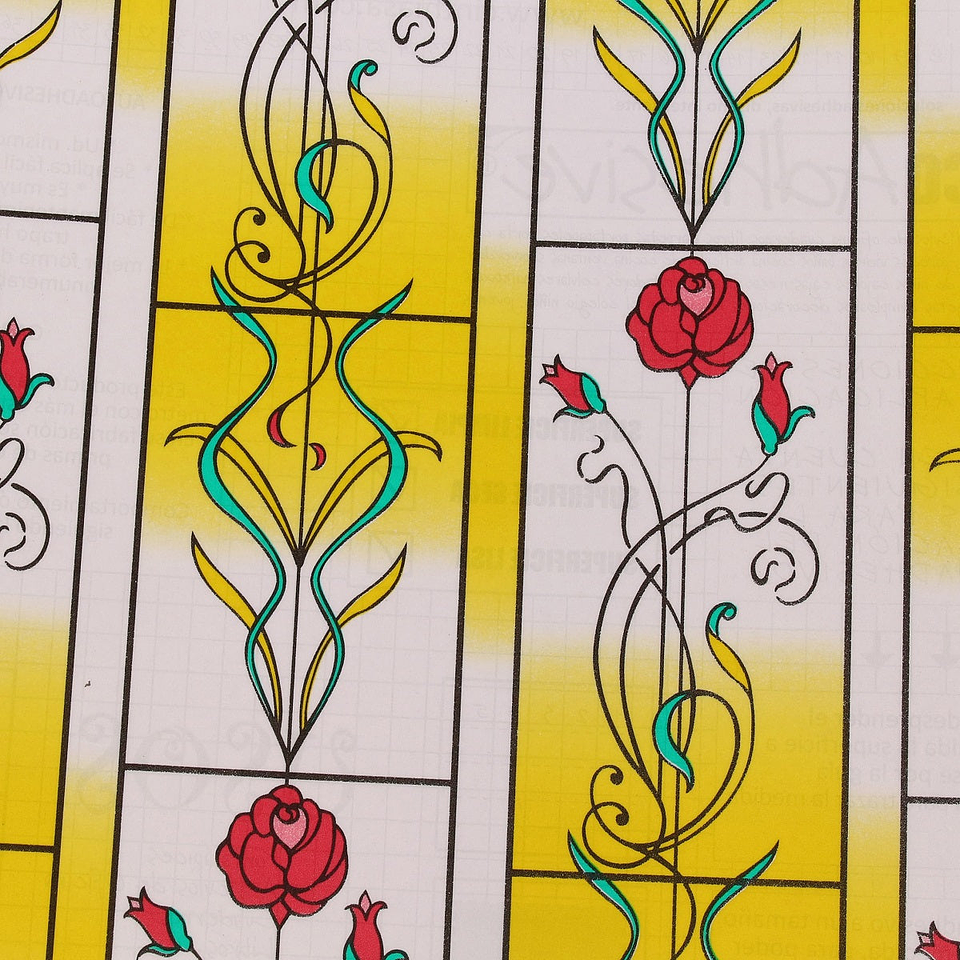 Set de 12 Rollos de Vinílo Adhesivo / Amarillo Flor / 28029 1