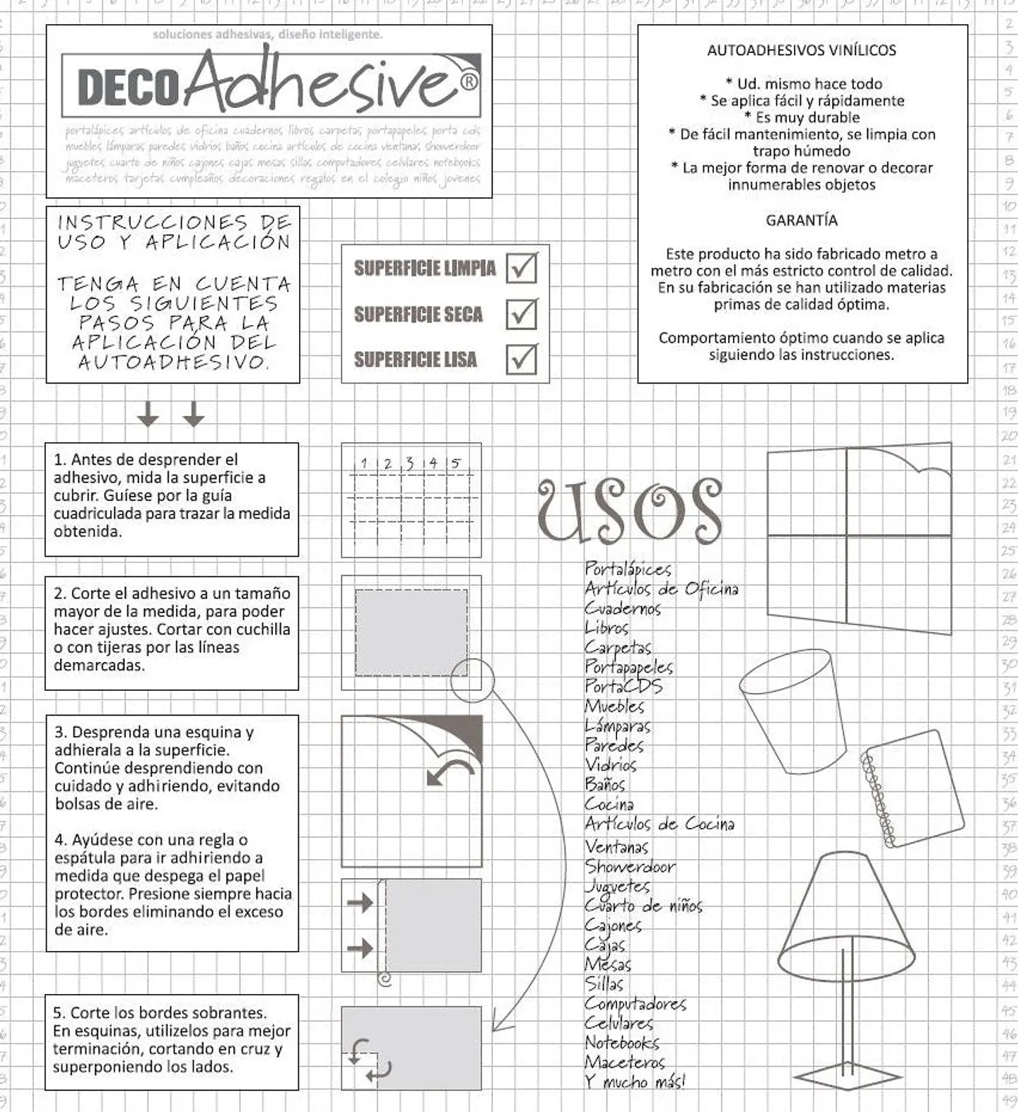 Pack 3 Rollos Vinílo Adhesivo / Transparente Arena / 29106 5