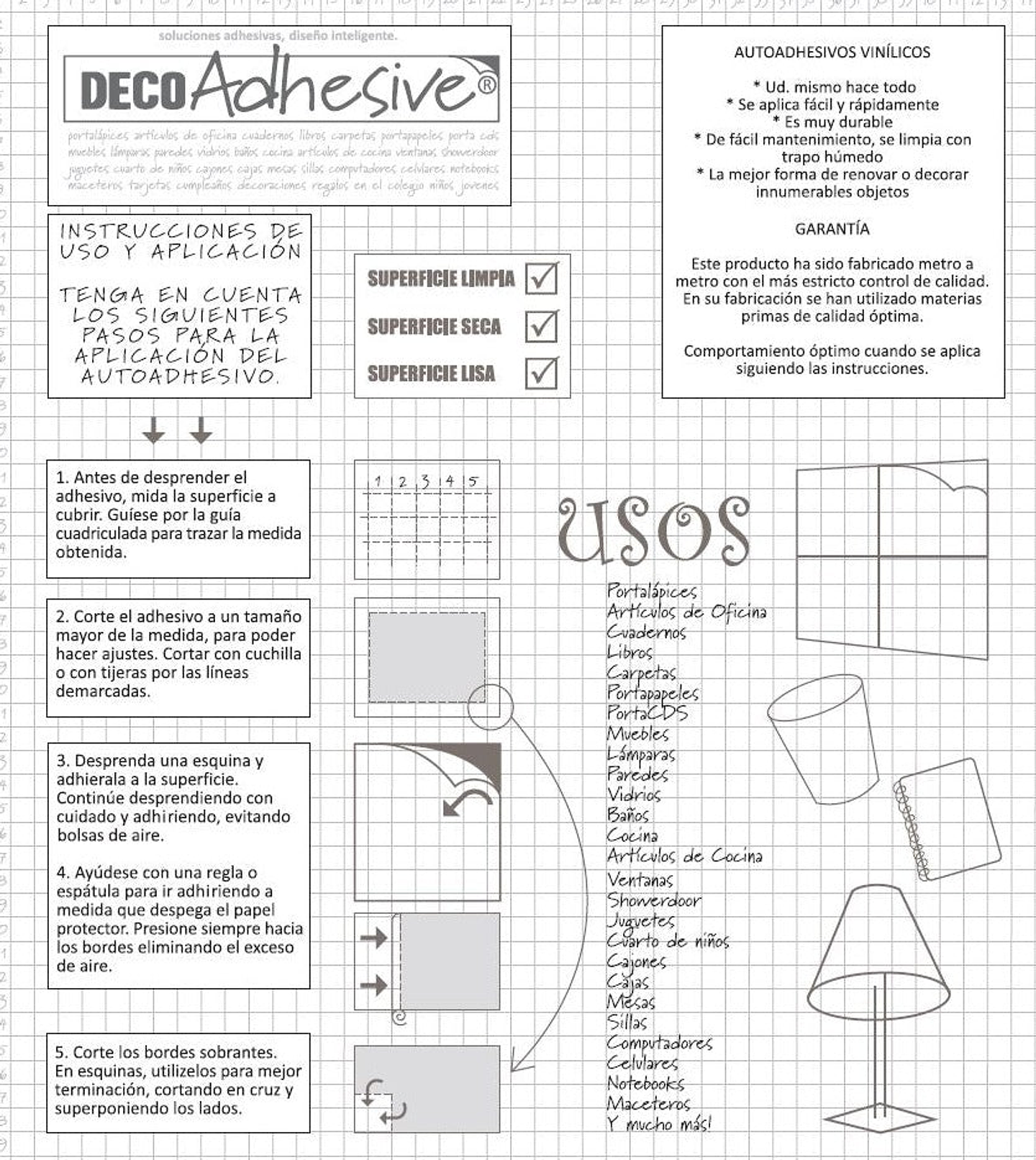 Pack 3 Rollos Vinílo Adhesivo / Transparente / 21101 6