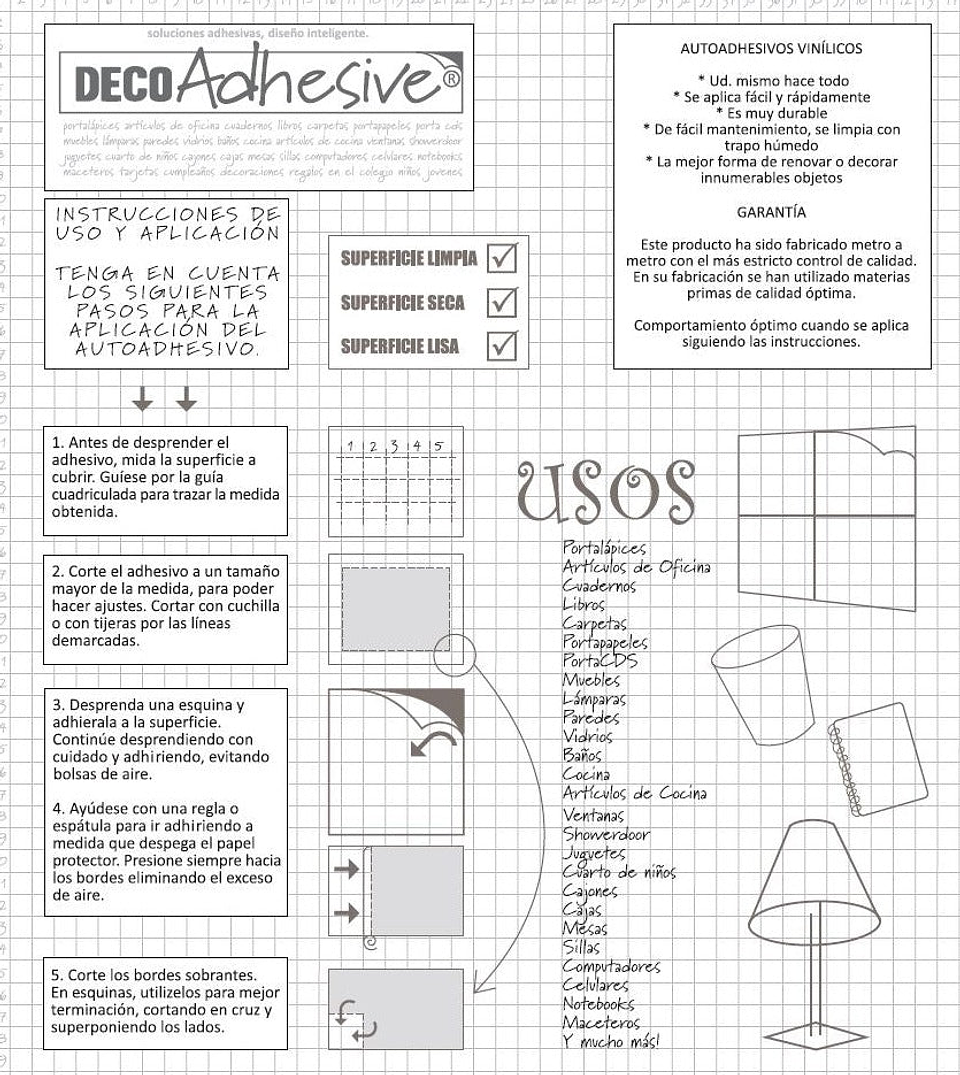 Pack 3 Rollos Vinílo Adhesivo / Transparente / 21101 6