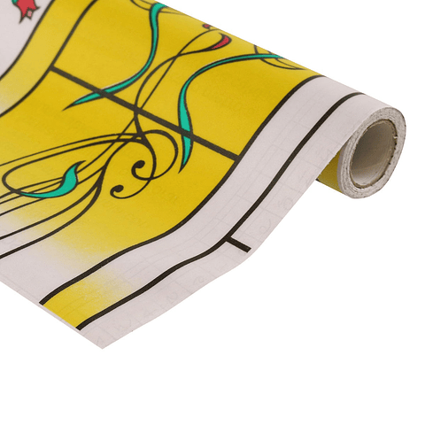 Set de 12 Rollos de Vinílo Adhesivo / Amarillo Flor / 28029
