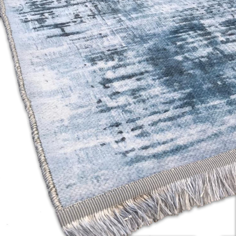 Alfombra Chenille Blue Vintage 150x78cm 2