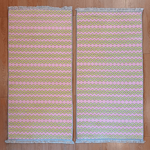 Pack 2 Bajadas de Cama Chenille / Chain