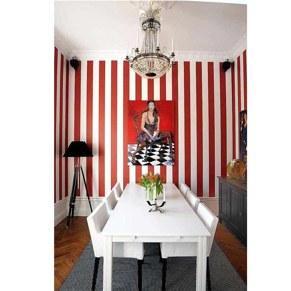 Papel Mural / Red Lines 1