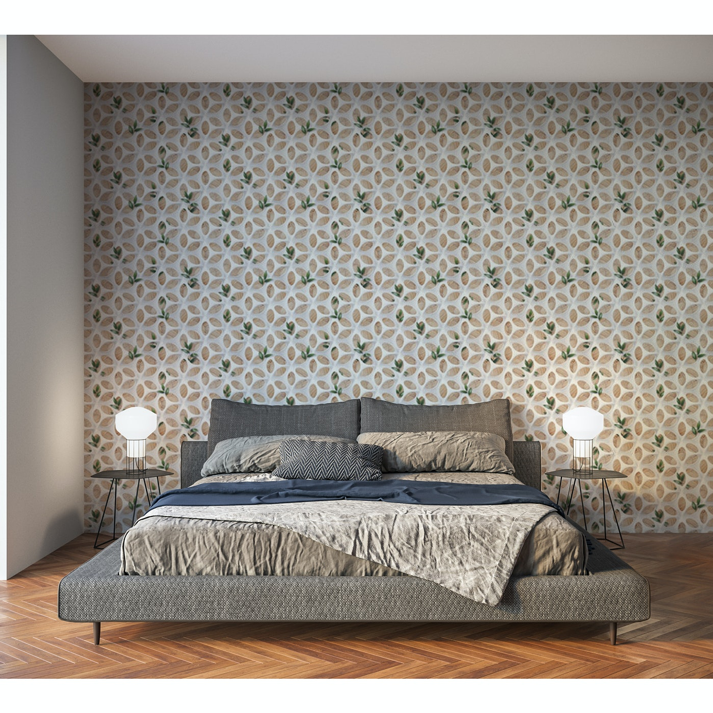 Papel Mural / Wood & Leaves 2