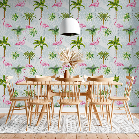 Papel Mural / Flamingos