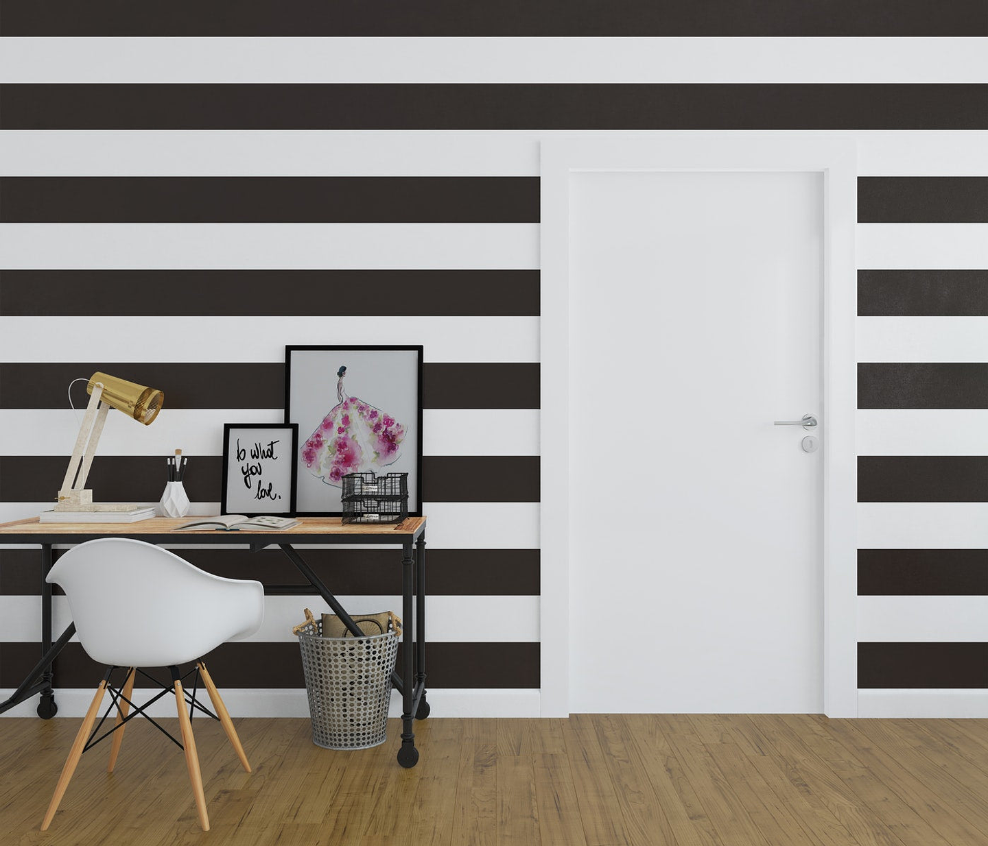 Papel Mural / Black Lines 1