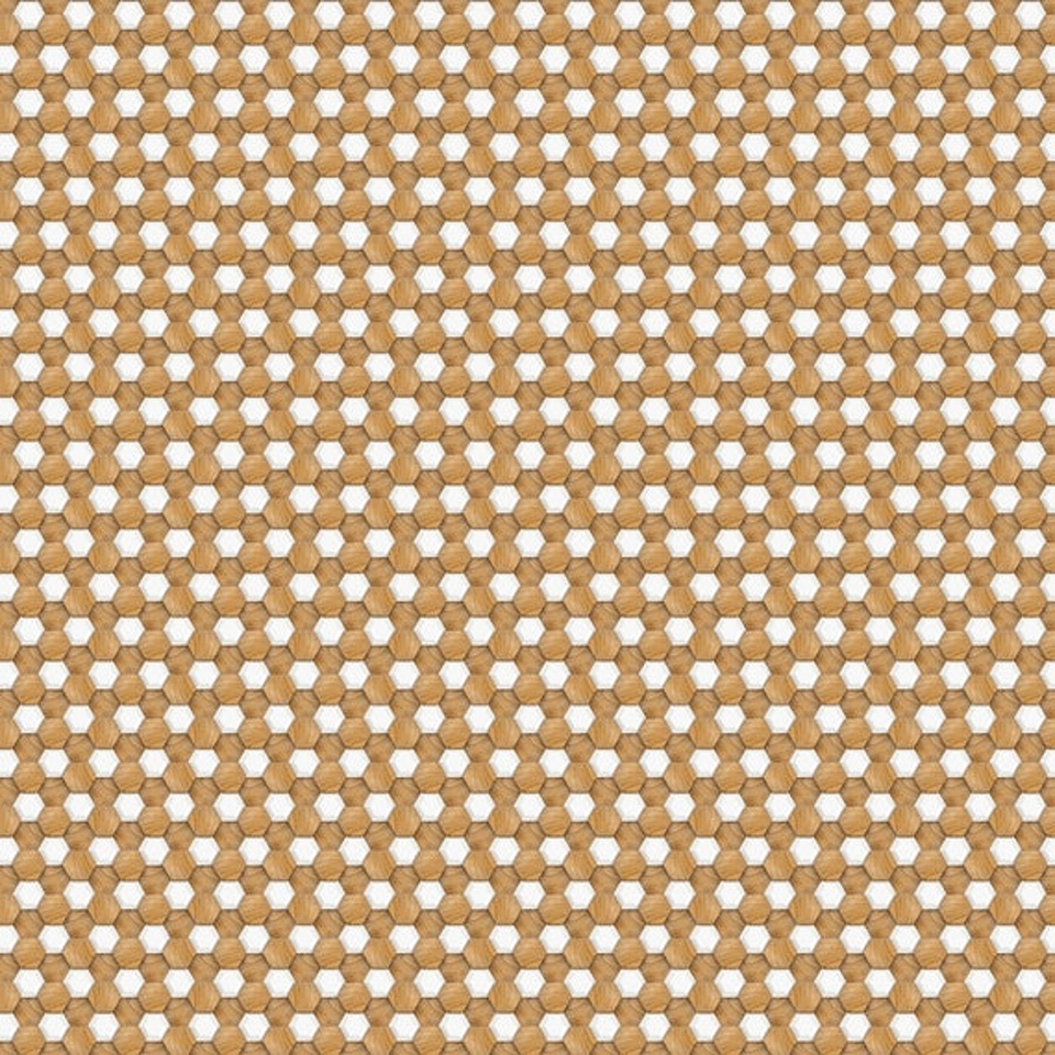 Papel Mural / Wood Flowers 3