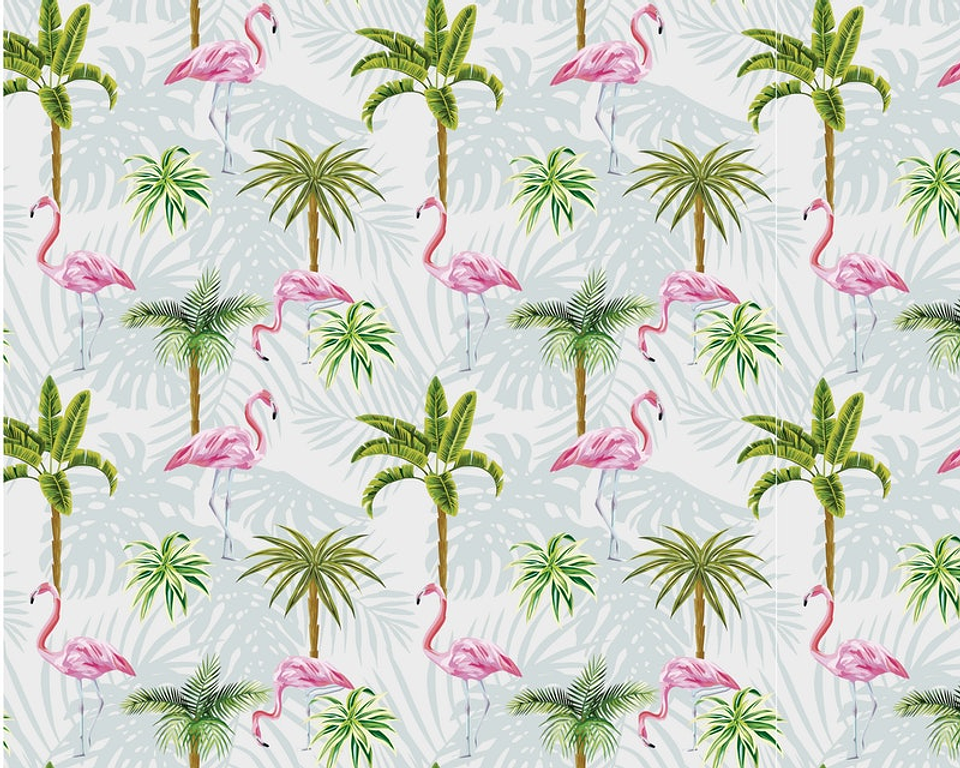 Papel Mural / Flamingos 3