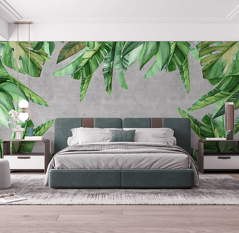 Papel Mural / Tropical Leaves