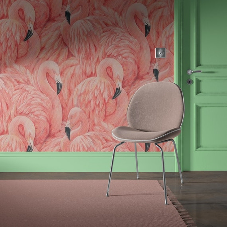 Papel Mural / Pink Flamingo 2