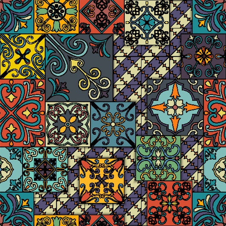 Papel Mural / Color Tiles 3