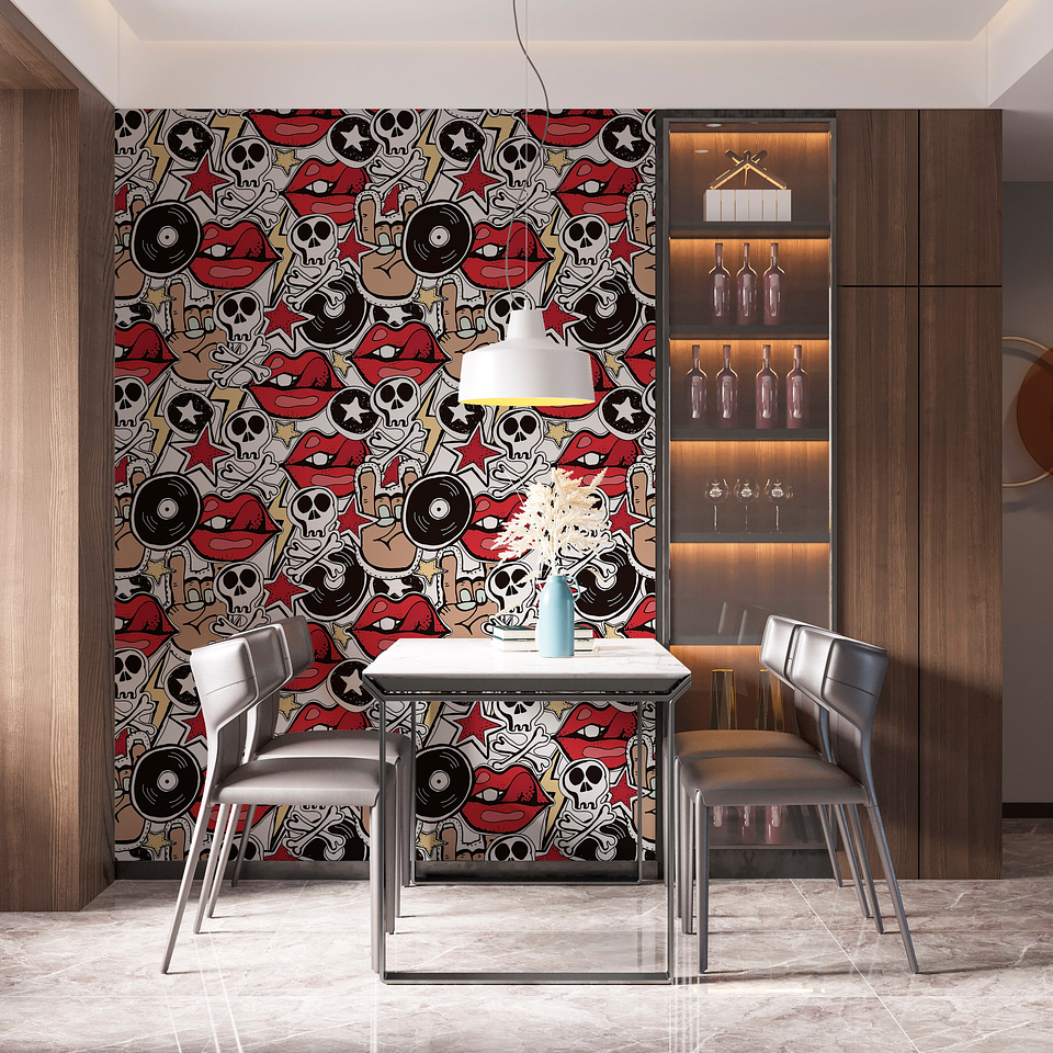 Papel Mural / Skull Pop 1