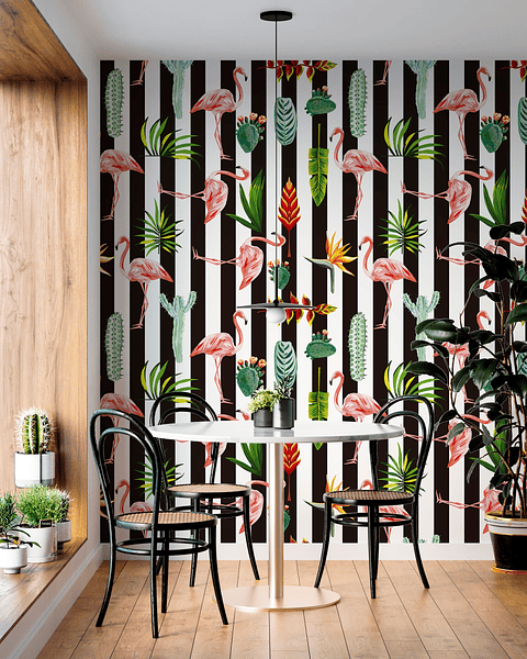 Papel Mural / Tropical Stripes