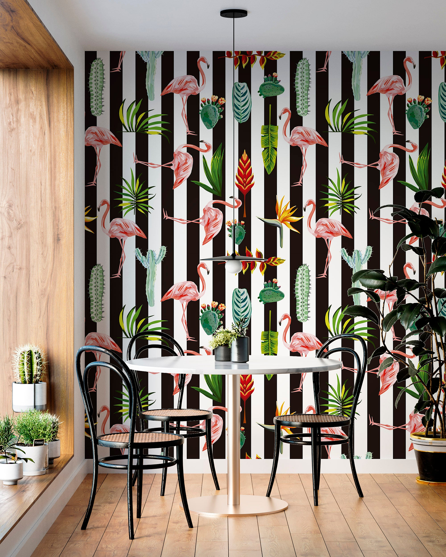 Papel Mural / Tropical Stripes 1