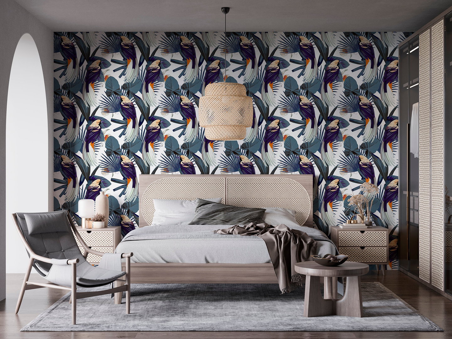Papel Mural / Blue Macaws 1