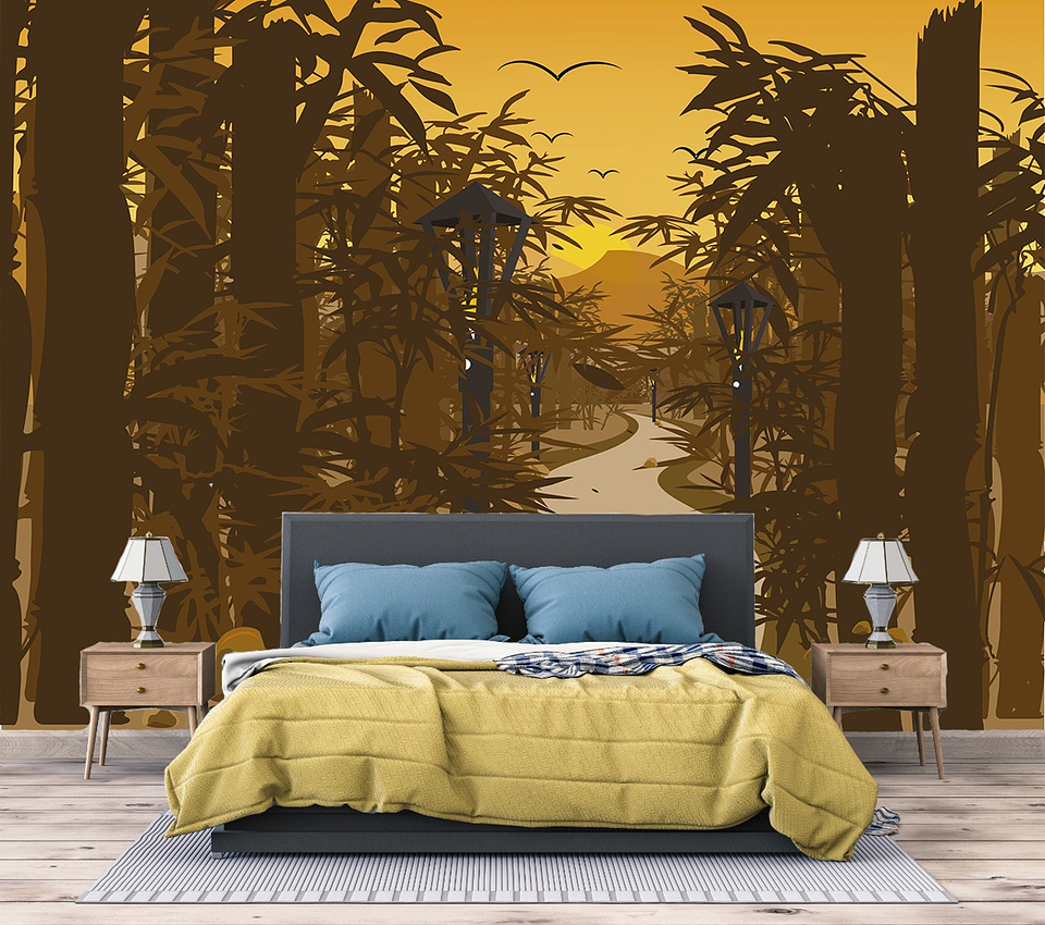 Papel Mural / Bamboo Sunset 2