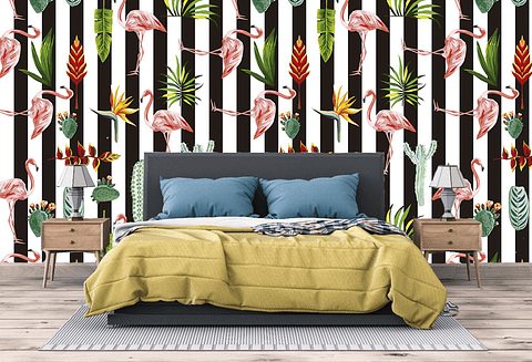 Papel Mural / Tropical Stripes