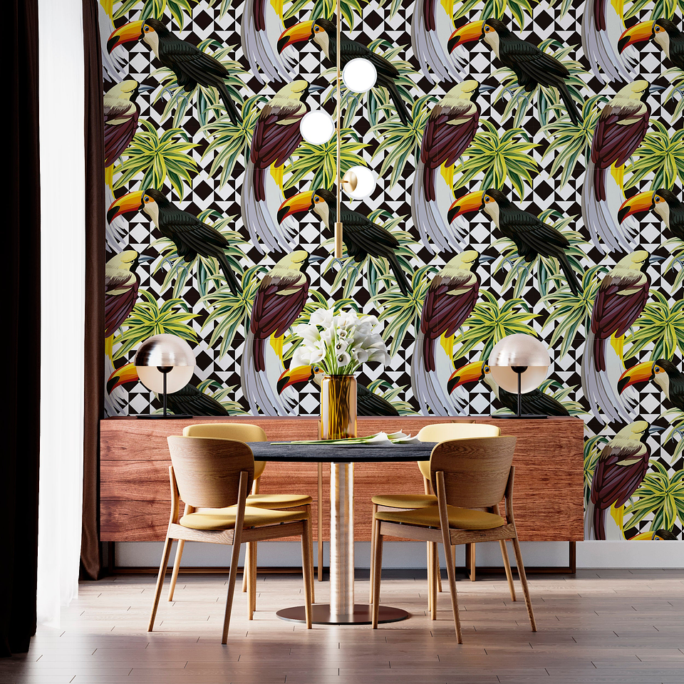 Papel Mural / Tucan & Tiles 1