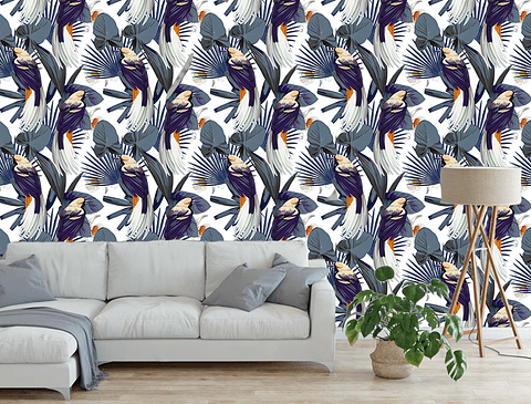 Papel Mural / Blue Macaws